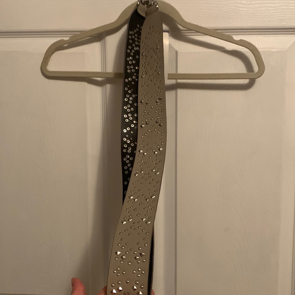 Rebecca Minkoff gray studded strap NWT